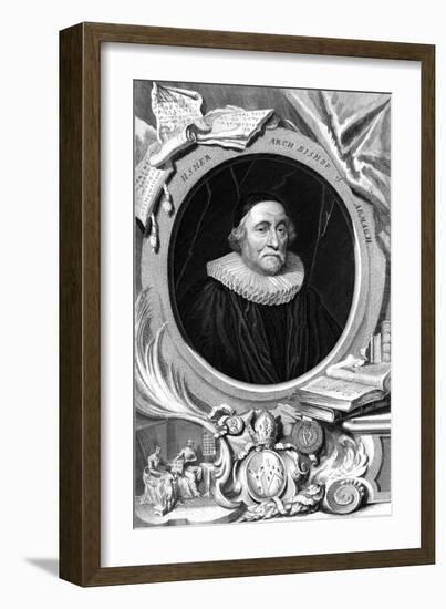 James Ussher, 17th Century English Clergyman and Archbishop of Armagh, 18th Century-George Vertue-Framed Giclee Print