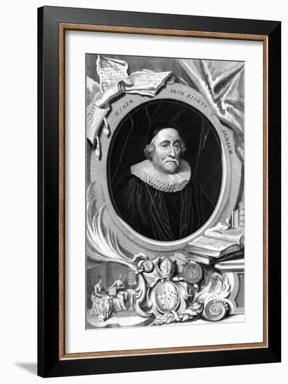 James Ussher, 17th Century English Clergyman and Archbishop of Armagh, 18th Century-George Vertue-Framed Giclee Print