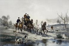 Cattle Roundup, C.1878 (Oil on Canvas)-James Walker-Giclee Print