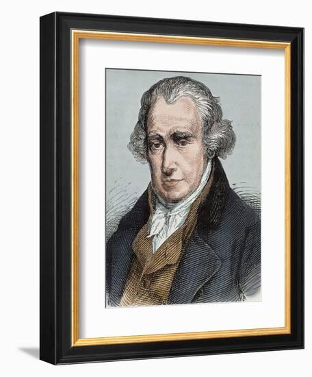 James Watt (Greenok 1736-Heathfield, 1819). Scottish Inventor and Mechanical Engineer-Prisma Archivo-Framed Photographic Print