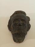 Small Mask of Abraham Lincoln is Made of Plaster and Painted to Look Patinated-James Wehn-Giclee Print