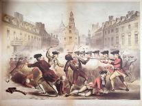 Death of Crispus Attucks at the Boston Massacre, 5th March, 1770, 1856-James Wells Champney-Giclee Print