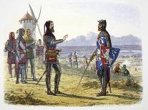 Robert the Bruce kills Sir Henry Bohun, Battle of Bannockburn, Scotland, 1314 (1864)-James William Edmund Doyle-Giclee Print