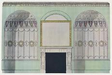 'Chimney-piece planked by alcoves; interior composition', c18th century-James Wyatt-Giclee Print