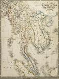 Map of the Burman Empire Including also Siam, Cochin China, Tonking and Malaya-James Wyld-Framed Premier Image Canvas