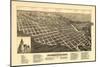 Jamestown, North Dakota - Panoramic Map-Lantern Press-Mounted Art Print