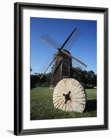 Jamestown Windmill, Conanicut Island, Rhode Island, USA-Walter Bibikow-Framed Photographic Print