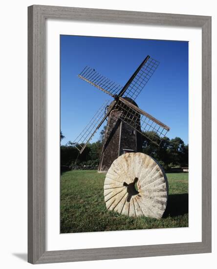 Jamestown Windmill, Conanicut Island, Rhode Island, USA-Walter Bibikow-Framed Photographic Print