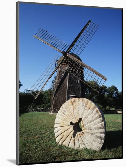 Jamestown Windmill, Conanicut Island, Rhode Island, USA-Walter Bibikow-Mounted Photographic Print