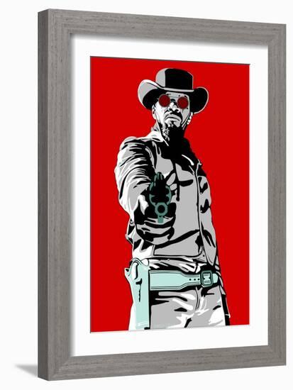 Jamie Foxx - Django-Emily Gray-Framed Giclee Print