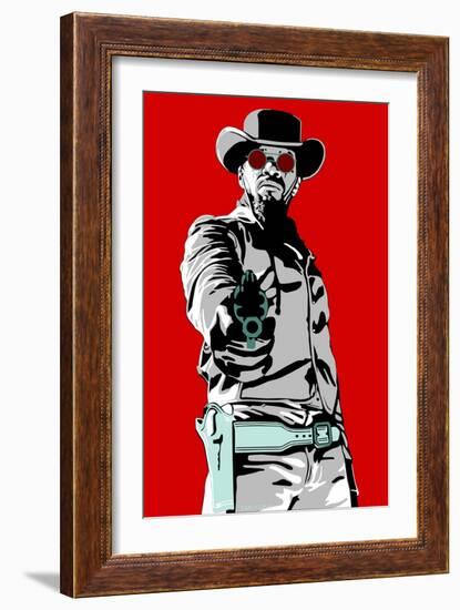 Jamie Foxx - Django-Emily Gray-Framed Giclee Print