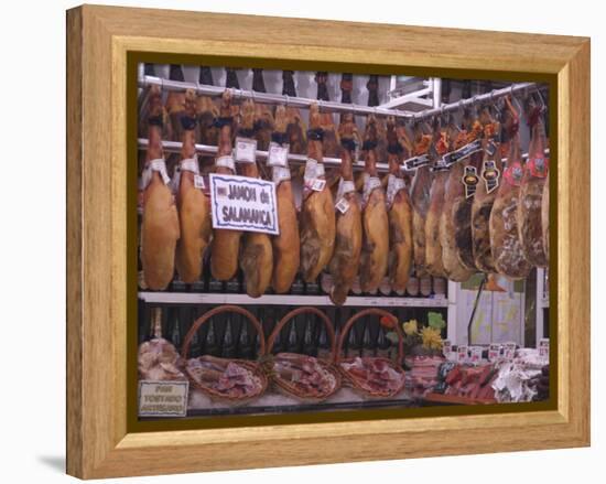 Jamon Shop, Barcelona, Catalonia, Spain-Ethel Davies-Framed Premier Image Canvas