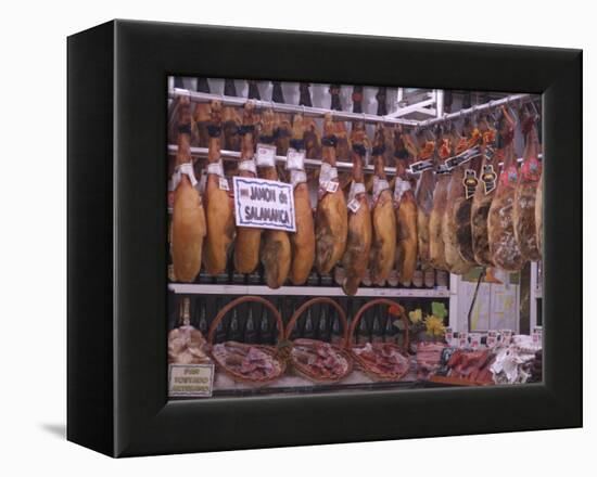 Jamon Shop, Barcelona, Catalonia, Spain-Ethel Davies-Framed Premier Image Canvas