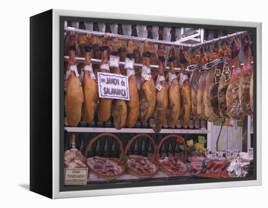 Jamon Shop, Barcelona, Catalonia, Spain-Ethel Davies-Framed Premier Image Canvas