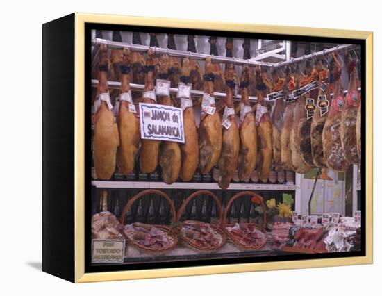 Jamon Shop, Barcelona, Catalonia, Spain-Ethel Davies-Framed Premier Image Canvas