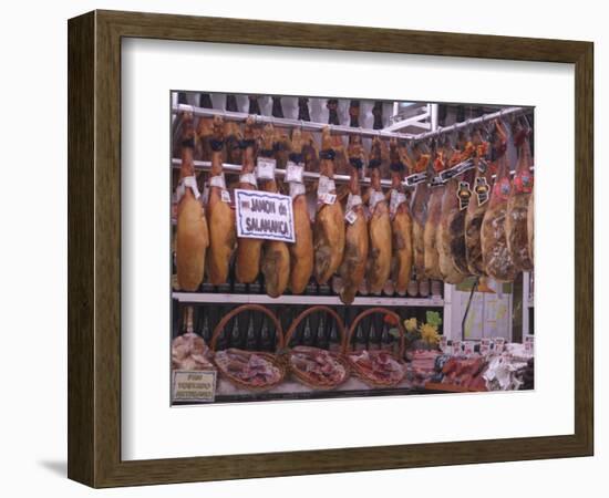 Jamon Shop, Barcelona, Catalonia, Spain-Ethel Davies-Framed Photographic Print