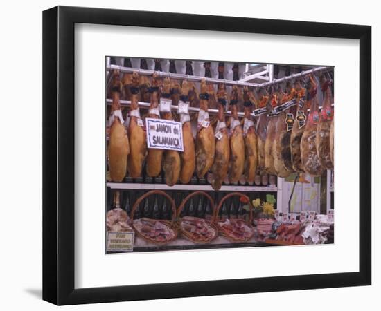 Jamon Shop, Barcelona, Catalonia, Spain-Ethel Davies-Framed Photographic Print