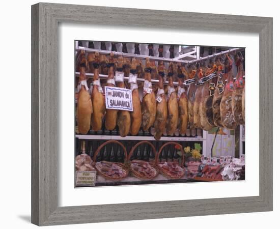 Jamon Shop, Barcelona, Catalonia, Spain-Ethel Davies-Framed Photographic Print