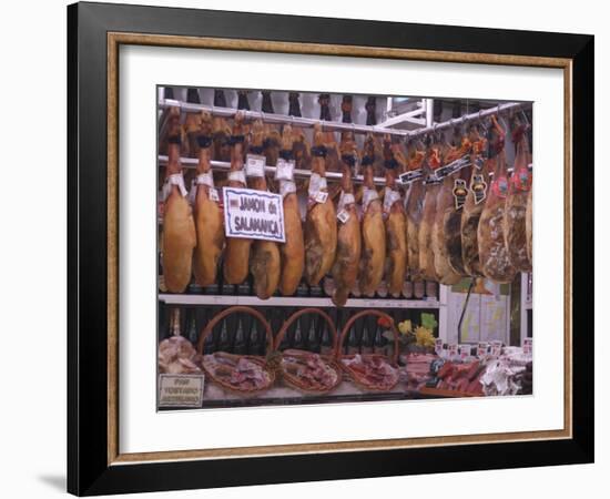 Jamon Shop, Barcelona, Catalonia, Spain-Ethel Davies-Framed Photographic Print