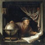 An Astronomer in his Study, 1672-Jan Adriensz van Staveren-Framed Premier Image Canvas