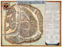 Antverpia, Map of Antwerp-Jan Blaeu-Framed Giclee Print