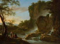 Italian Landscape with an Artist Sketching from Nature, C.1645-50 (Oil on Canvas)-Jan Both-Giclee Print
