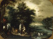 The Garden of Eden-Jan Breugel the Elder-Framed Premier Image Canvas