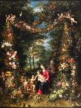 The Virgin and Child Surrounded by a Garland-Jan Brueghel and Hendrik van Balen-Giclee Print