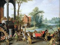 Aeneas and the Sibyl in the Underworld, 1630s-Jan the Younger Brueghel-Giclee Print
