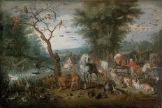 Paradise Landscape with Animals-Jan Brueghel the Younger-Giclee Print