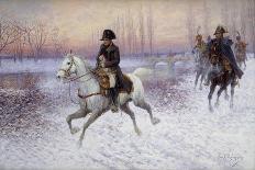 Napoleon at the Head of a Troop of Cavalry-Jan Chelminski-Giclee Print