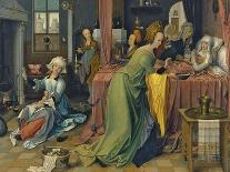 Birth of Jesus, Central Panel of Triptych-Jan de Beer-Premier Image Canvas