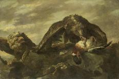 Eagles on Rocks-Jan Fijt & Matthijs Maris-Art Print