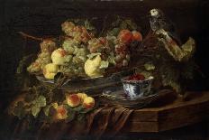 Still Life with Fruit and Parrot, 1645-Jan Fyt-Framed Giclee Print