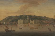 A View of Greenwich from the River with Many Boats-Jan Griffier-Framed Giclee Print