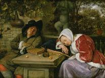 The Sleeping Couple, C.1658-60-Jan Havicksz Steen-Giclee Print