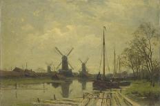 Waterway Near the Baarsjes, Amsterdam-Jan Hillebrand Wijsmuller-Mounted Art Print