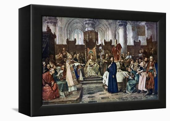 Jan Hus before the Council of Constance, 1415-Vaclav Brozik-Framed Premier Image Canvas