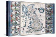 Antique Map, Britannia, Ca. 1646-Jan Jansson-Stretched Canvas