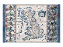 Antique Map, Britannia, Ca. 1646-Jan Jansson-Stretched Canvas