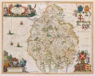 Antique Map, Britannia, Ca. 1646-Jan Jansson-Framed Art Print