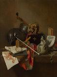 Still Life with Stoneware Jug and Pipes-Jan Jansz Treck-Mounted Art Print