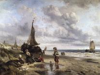 Children Playing by the Ocean-Jan Mari Henri Ten Kate-Giclee Print