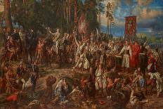 Jean III Sobieski (1629-1696) Send a Message of Victory to the Pope Innocent XI after the Vienna Ba-Jan Matejko-Giclee Print