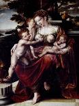 Madonna and Child (Oil on Panel)-Jan Massys or Metsys-Giclee Print