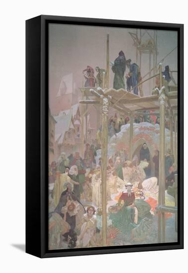 Jan Milic of Kromeriz (D.1374), from the 'Slav Epic', 1916-Alphonse Mucha-Framed Premier Image Canvas