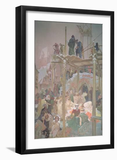 Jan Milic of Kromeriz (D.1374), from the 'Slav Epic', 1916-Alphonse Mucha-Framed Giclee Print