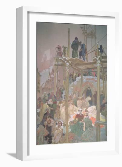 Jan Milic of Kromeriz (D.1374), from the 'Slav Epic', 1916-Alphonse Mucha-Framed Giclee Print