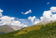 House in mountains near Ushguli, Svaneti mountains, Caucasian mountains-Jan Miracky-Photographic Print