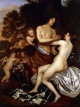 Venus and Adonis (Oil on Canvas)-Jan Mytens-Framed Giclee Print